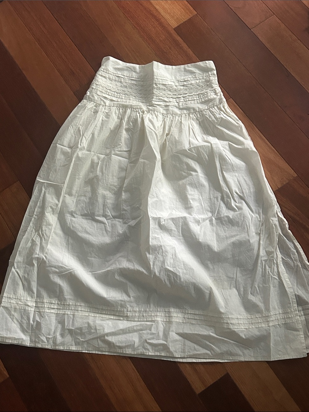 a new day White Cotton Midi dress